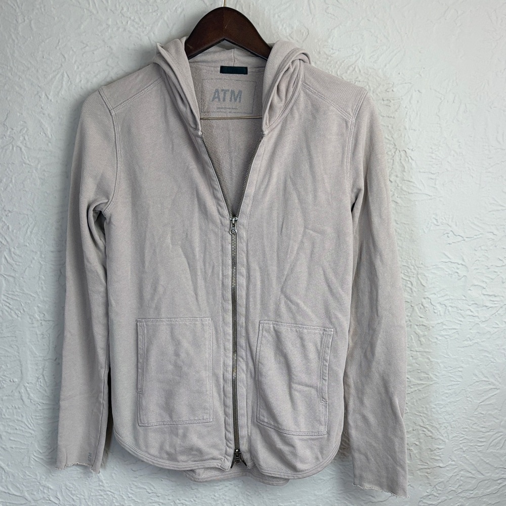 ATM Anthony Thomas Melillo French Terry Zip-Up Hoodie - Picture 3 of 9
